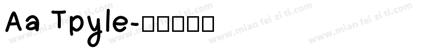 Aa Tpyle字体转换